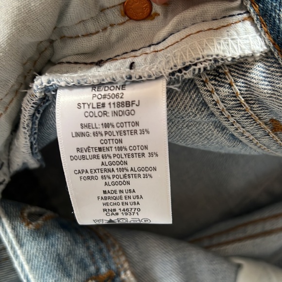 RE/DONE Levi's Denim Jeans (RP-18) - Picture 9 of 9
